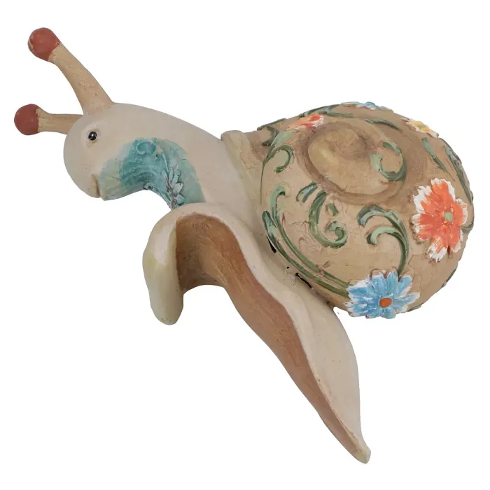 Snail Plant Pot Hanger Garden Home Yard Ornament Statue Vase Hugger