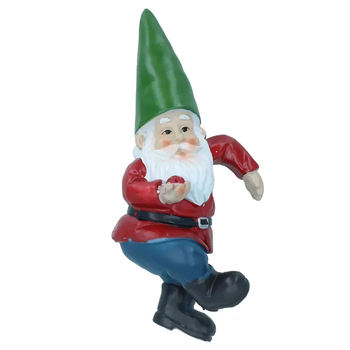Gnome Plant Pot Hanger Garden Home Yard Ornament Statue Vase Hugger Pair
