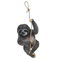 Climbing Sloth Tree Hanging Garden Tree Ornament Statue Sculpture Decoration