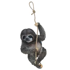 Climbing Sloth Tree Hanging Garden Tree Ornament Statue Sculpture Decoration