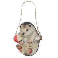 Climbing Hedgehog Hanger Garden Tree Home Ornament Statue Sculpture