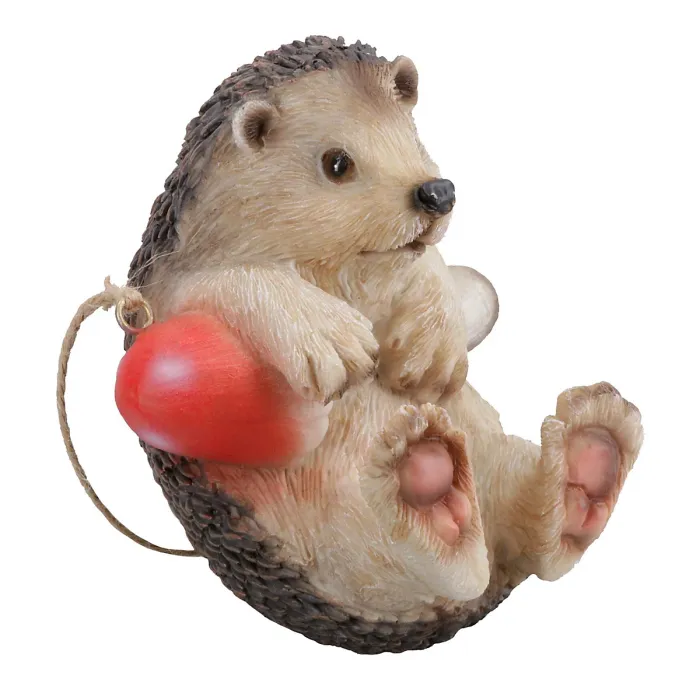 Climbing Hedgehog Hanger Garden Tree Home Ornament Statue Sculpture