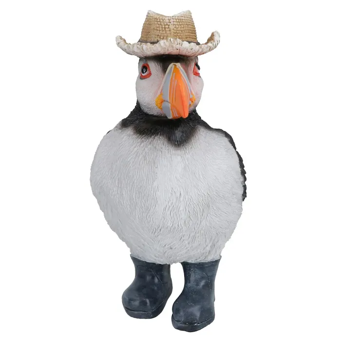 Puffin In Boots Garden Sculpture Ornament Statue Resin Decoration Animal Bird