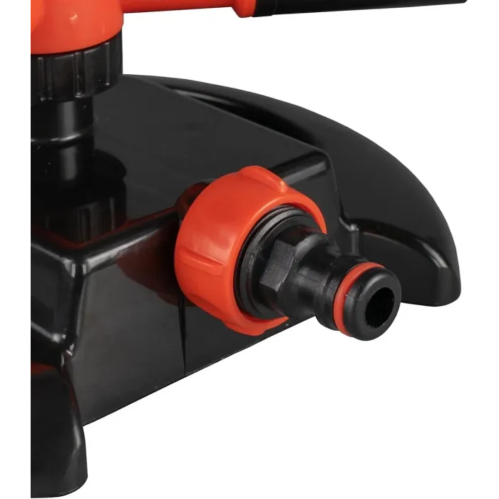 Rotating Lawn Sprinkler Watering Garden Water Pipe Hose Connector 12 Jets