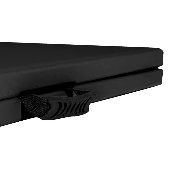 Harbour Housewares Folding Camping Picnic Table & Chair Set - 180cm (6ft) - Black