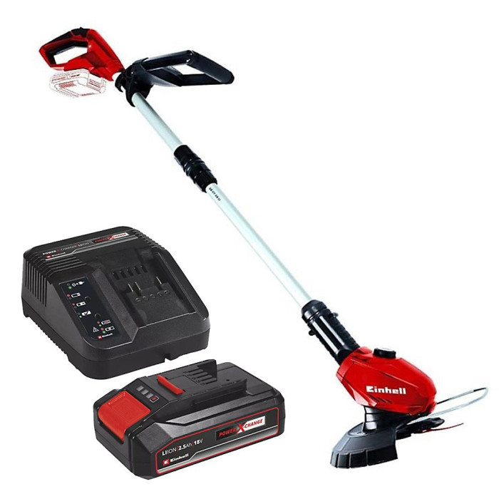 Einhell Power X Change 18v Cordless Grass Trimmer Strimmer 18 Li + 2.5AH Kit