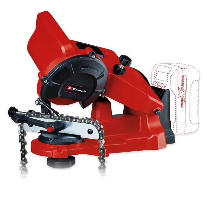 Einhell 18v Cordless Chain Sharpener Power X-Change + 4AH Charging Kit