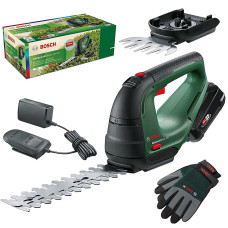 Bosch Advanced Shear 18V-10 Cordless Garden Pruner Hedge Grass 2.0Ah + Gloves