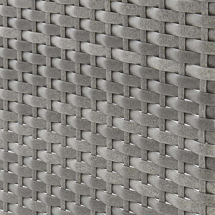 EVRE Mixed Grey Florence Garden Rattan Furniture Dining Set 4 Piece Seat Sofa Chair Outdoor Wicker