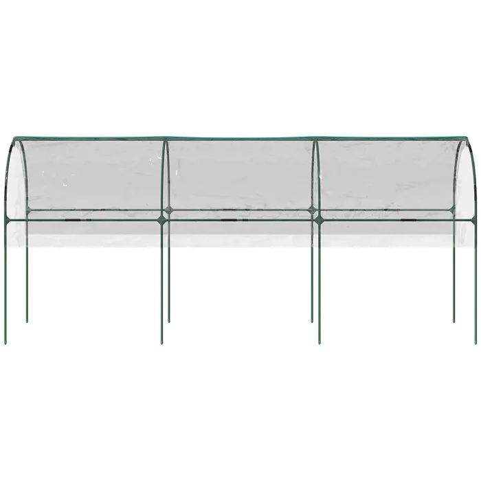 Outsunny Tomato Greenhouse with Top Tap, Pointed Bottom and Guy Ropes, Clear