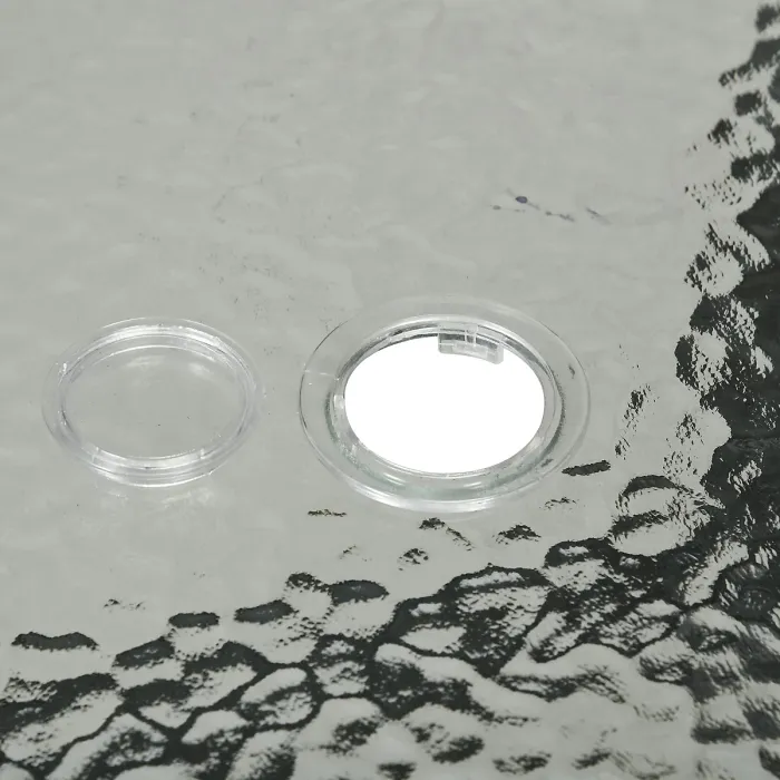 Outsunny Garden Dining Set, Glass Table w/ Umbrella Hole Beige