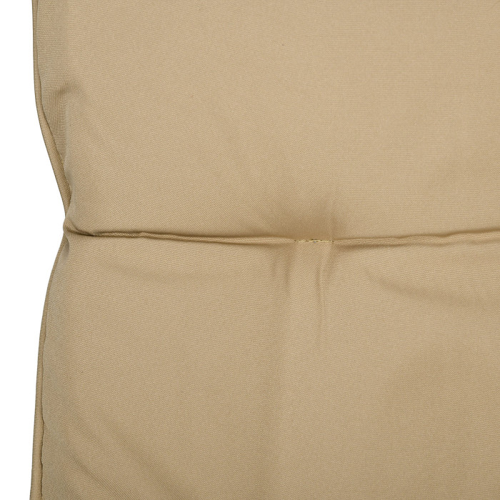 Outsunny 7 PCs Garden Dining Set w/ Umbrella Hole & Cushion, Beige