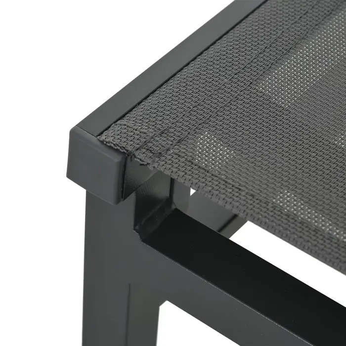 Outsunny 7 Piece Garden Dining Set with Breathable Mesh Seat, Aluminium Top