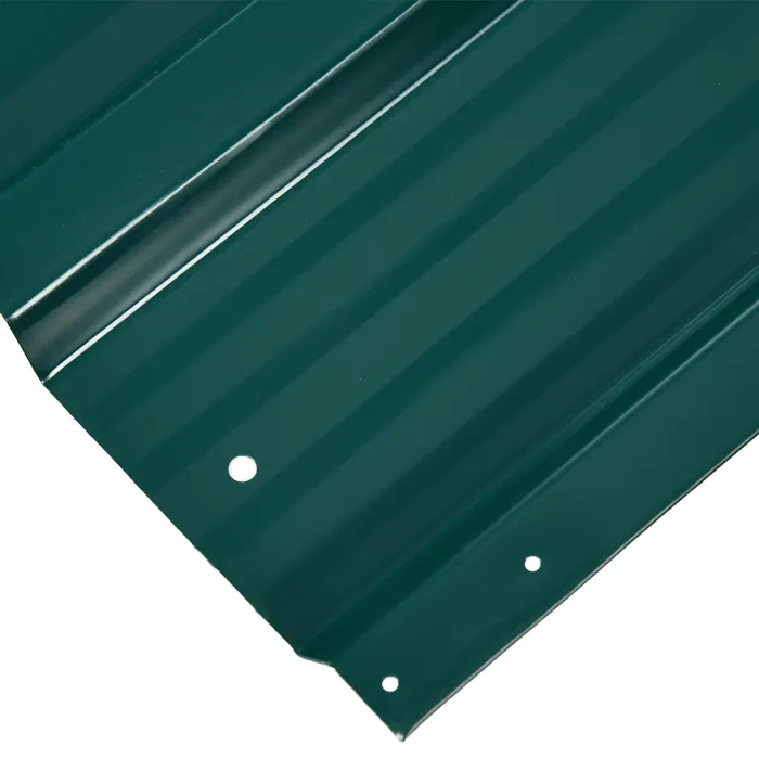 Outsunny Pack of 12 Metal Roofing Sheets for Greenhouse, Green