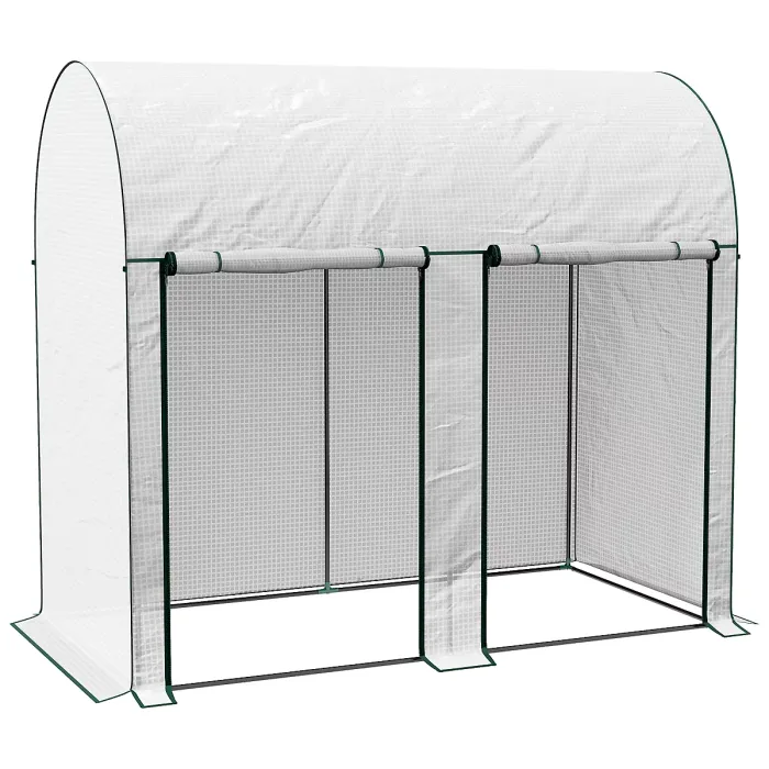 Outsunny 200 x 100 x 178cm Small Tomato Greenhouse with Roll-up Zipped Doors