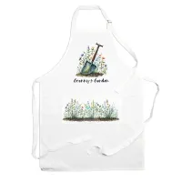 Purely Home Grannys Apron - Gardening Gift Apron - Adjustable Ties/Pocket Present for Granny