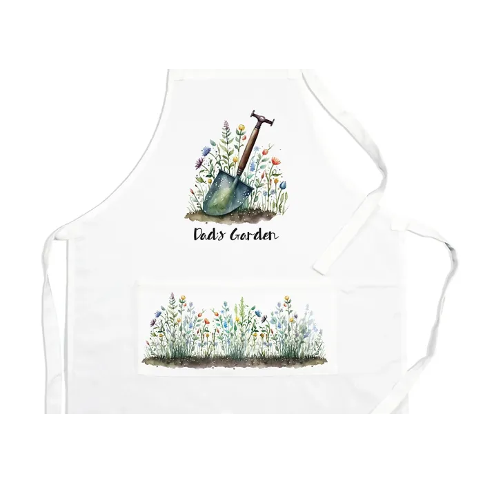 Purely Home Dads Apron - Gardening Gift Apron - Adjustable Ties/Pocket Present for Dad