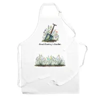 Great Grannys Garden Apron - Gardening Apron with Adjustable Neck and Waist Ties - Large Front Pocket Womens Gifts for Her