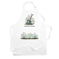 Great Nans Garden Apron - Gardening Apron with Adjustable Neck and Waist Ties - Large Front Pocket Womens Gifts for Her