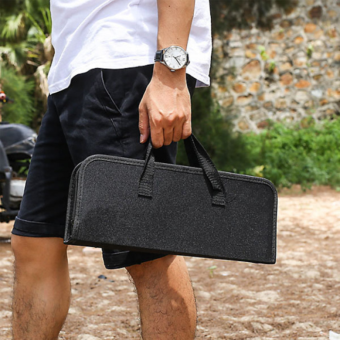 Outdoor Stainless Steel Barbecue Set Portable Oxford Cloth Bag 20pcs