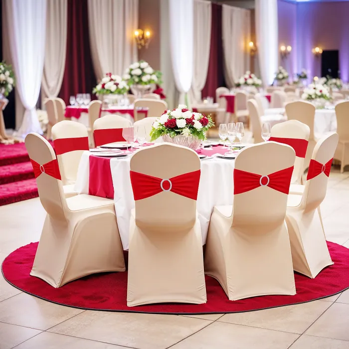 Round Silver Slider Buckle with Sparkling Rhinestone for Chair Band, Arts & Crafts