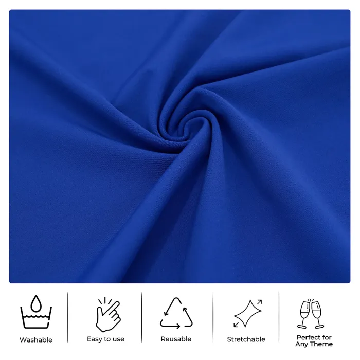 Wider Chair Bows Sash Band with Slider Buckle, Royal Blue, 1pc