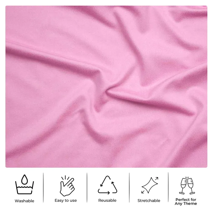 Wider Chair Bows Sash Band with Slider Buckle, Baby Pink, 1pc