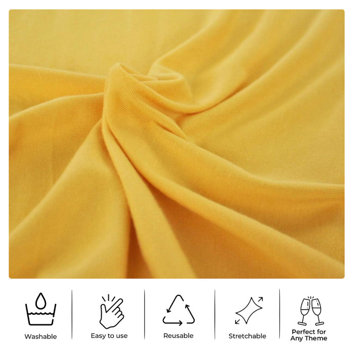 10pcs Wider Chair Bows Sash Band with Slider Buckle, Gold