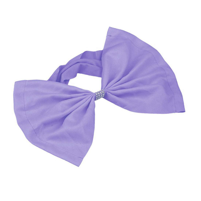10pcs Wider Chair Bows Sash Band with Slider Buckle, Lavender