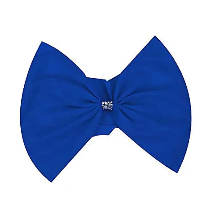 10pcs Wider Chair Bows Sash Band with Slider Buckle, Royal Blue