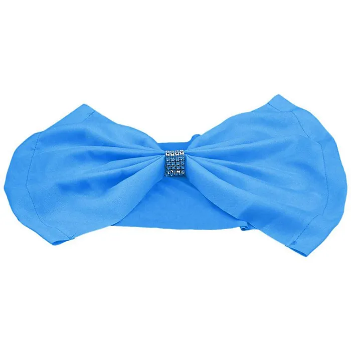 10pcs Wider Chair Bows Sash Band with Slider Buckle, Turquoise