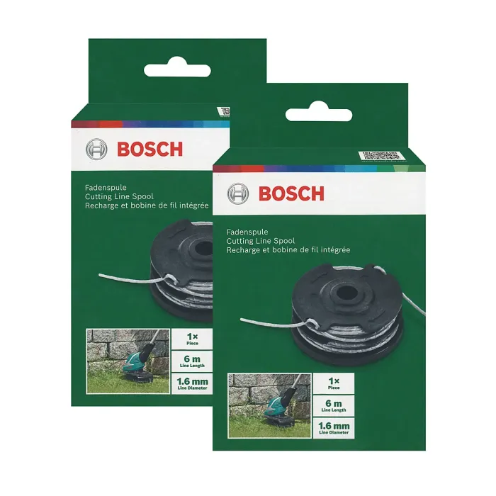 Bosch AdvancedGrassCut 36, ART30-36 LI, ART24/24+, ART27/27+, ART30/30+ Series Cutting Line Spool (6m x 1.6mm, 2 Pack, F016800351)