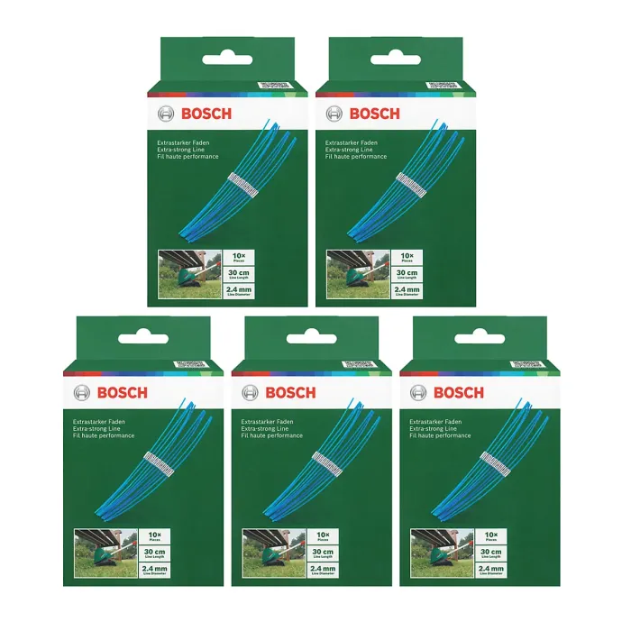 Bosch ART 30 Combitrim Series 30cm x 2.4mm Extra-Strong Line (5 x Pack of 10)