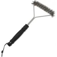Triangle BBQ Grill Cleaning Brush 3-Sided Grill Cleaner with Bristles Deep Cleaning Wire Brush for BBQ Grills & Smoker Grates