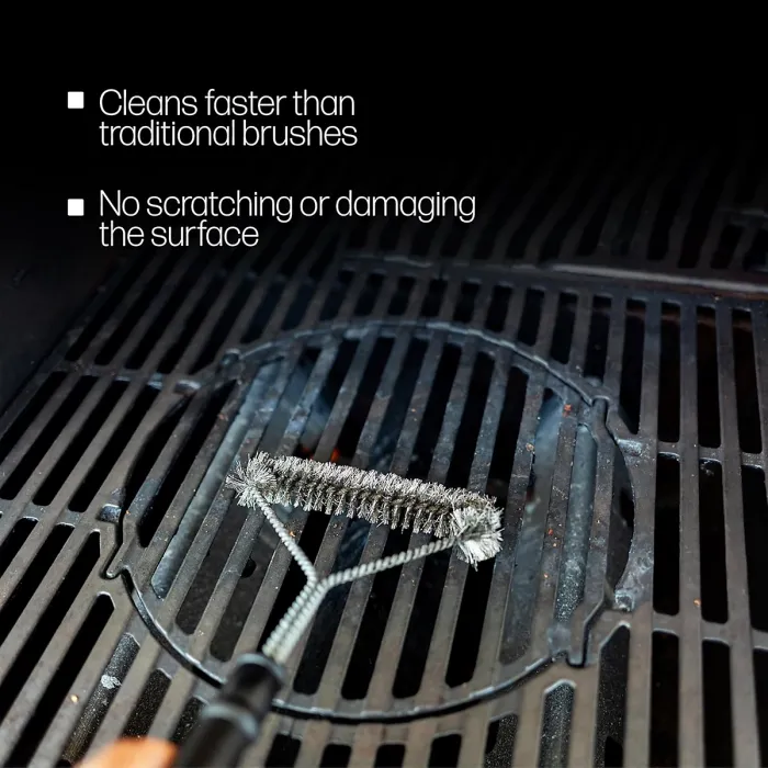 Triangle BBQ Grill Cleaning Brush 3-Sided Grill Cleaner with Bristles Deep Cleaning Wire Brush for BBQ Grills & Smoker Grates