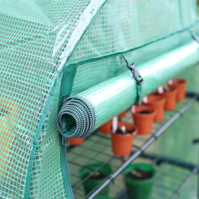 DIVCHI Greenhouse Replacement Cover Heavy-Duty Covers for Garden Growhouse Green 4 Tier 105L x 45W x 160H CM