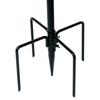 Wild Bird Feeder Stabiliser Base Black Garden Stand with Feet Spikes for Feeding Stations