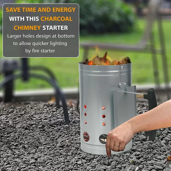 Barbecue Chimney Starter BBQ Grill Charcoal Burner Food Lighter Coal Burner Kit