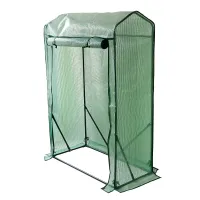 4 Tier Weatherproof Greenhouse with Slanted Gable Roof Mini Tomato & Plant Grow House