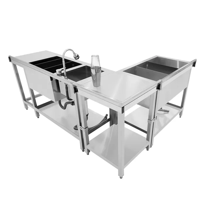 Modular Cocktail Bar Station with Ice Well