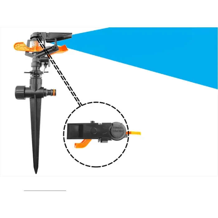 Pulsating Sprinkler on Spike - Adjustable Eco Line - designed to cater to your lawn's specific watering needs.