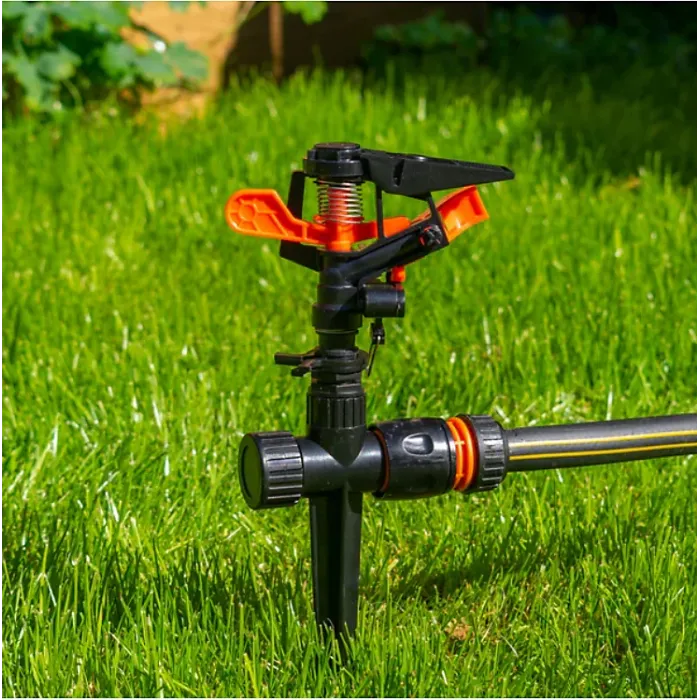 Pulsating Sprinkler on Spike - Adjustable Eco Line - designed to cater to your lawn's specific watering needs.