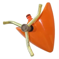 3 Arm Revolving Sprinkler Orange Leaf - designed to cater to your lawn's specific watering needs.