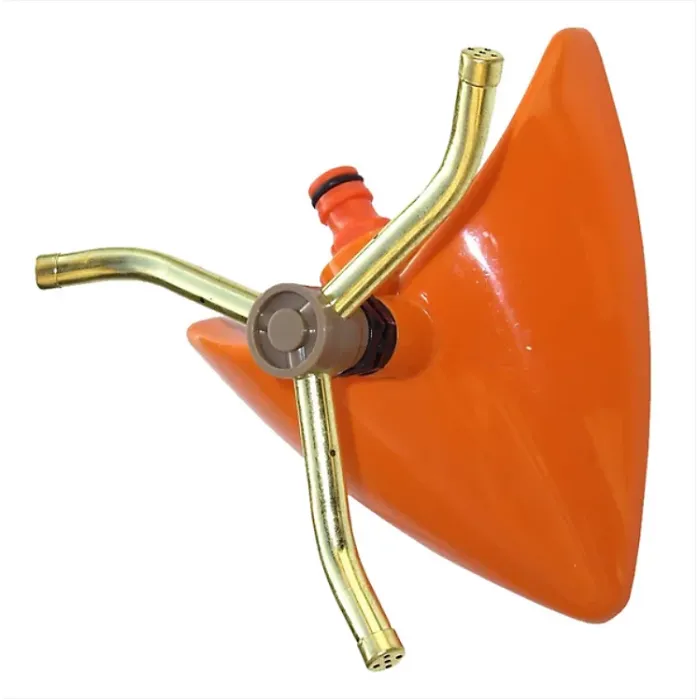 3 Arm Revolving Sprinkler Orange Leaf - designed to cater to your lawn's specific watering needs.