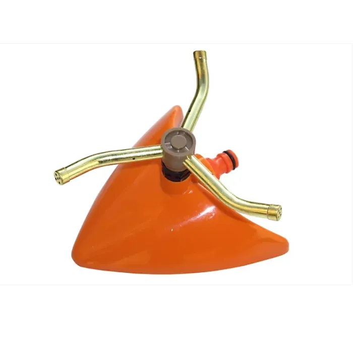 3 Arm Revolving Sprinkler Orange Leaf - designed to cater to your lawn's specific watering needs.