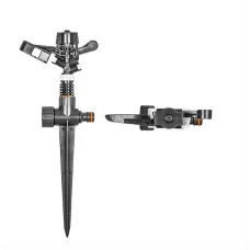 Pulsating Lawn Sprinkler on Spike - White Line - designed to cater to your lawn's specific watering needs.