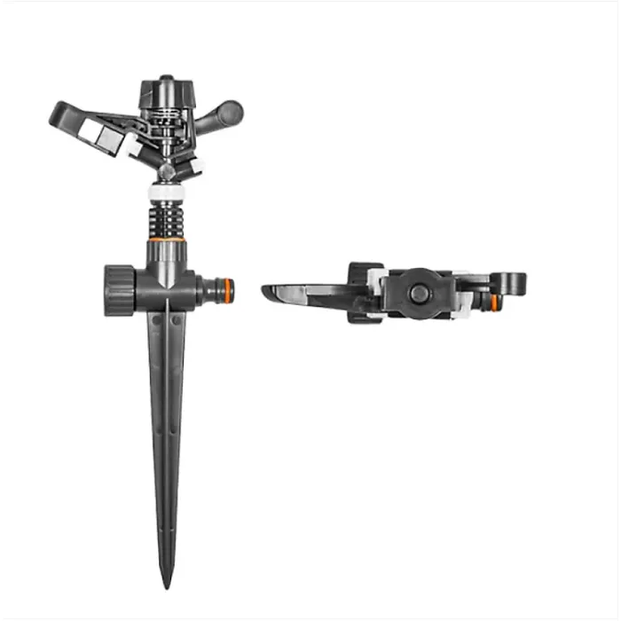 Pulsating Lawn Sprinkler on Spike - White Line - designed to cater to your lawn's specific watering needs.