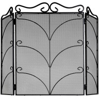 Hill Interiors Heavy Ornate Fire Screen Black (One Size)