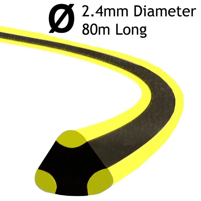 SPARES2GO Bi-Comp Dual Core Line compatible with Stihl Strimmer Trimmer (2.4mm, 80m)