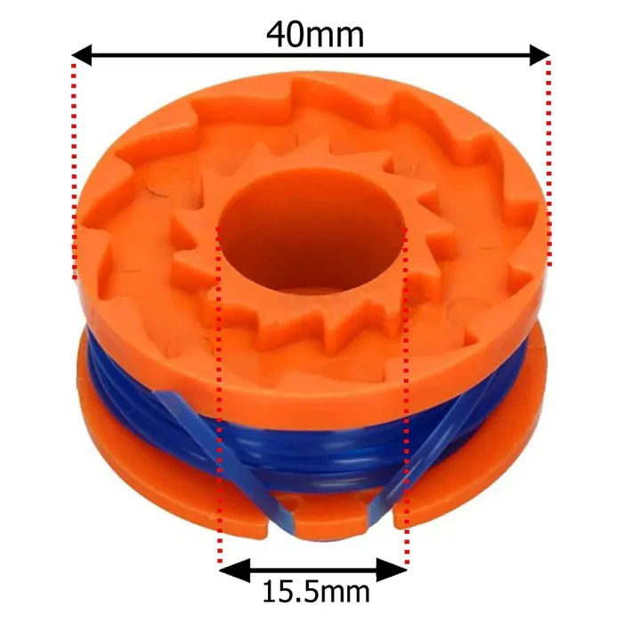 SPARES2GO 2.5m Line Spool Cover compatible with Titan TT1549GTM Strimmer Trimmer